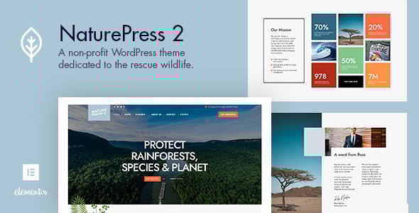 NaturePress 2.1 - Ecology & Environment WordPress Theme