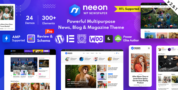 Neeon 2.9 - WordPress News Magazine Theme