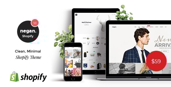 Negan 1.1.1 - Clean Minimal Shopify Theme