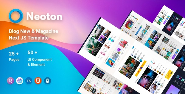 Neoton  News Blog & Magazine Next.js Template