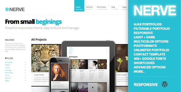 Nerve 1.4 - Portfolio Theme for WordPress