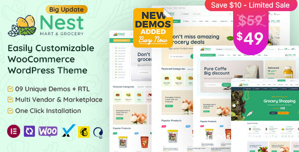 Nest 1.9.3 - Grocery Store WooCommerce WordPress Theme