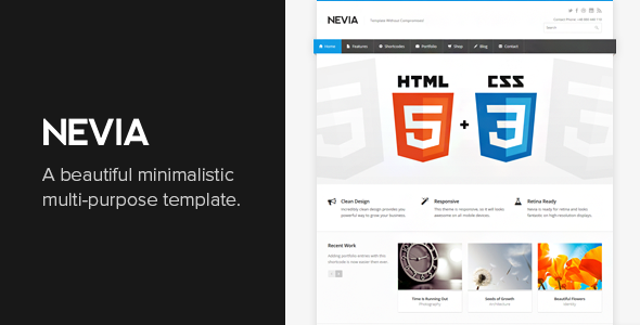 Nevia 3.0 - Responsive HTML5 Template