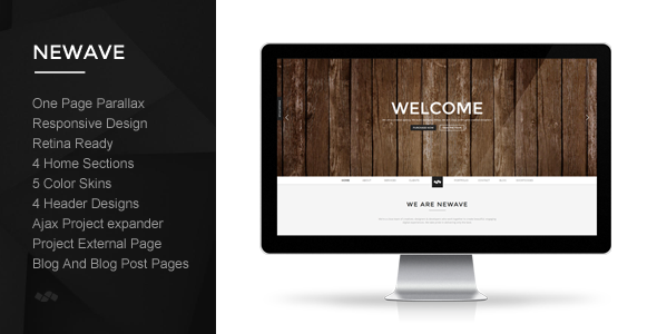 Newave 1.5 - Responsive One Page Parallax HTML Template