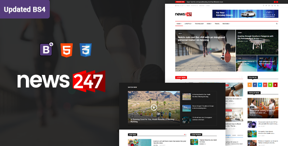 News247 2.0 - News Magazine HTML Template