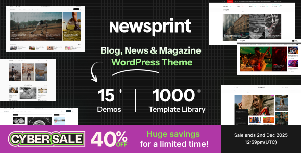 NewsPrint  News Magazine Blog WordPress Theme