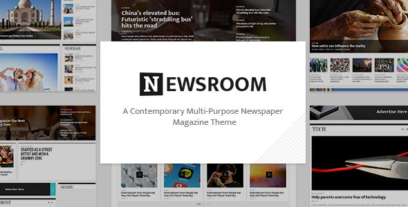 Newsroom 1.9 - Newspaper  WordPress Theme