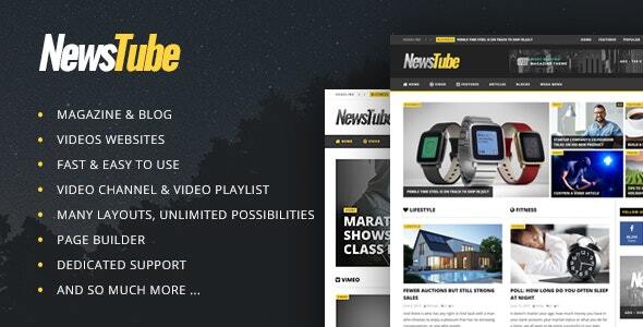 NewsTube 1.5.3.9 Magazine Blog & Video