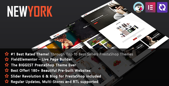NewYork 9.0.1 - Elementor Multi-Purpose PrestaShop Theme