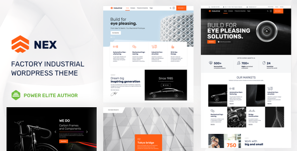 Nex 6.9 - Industrial Manufacturer Factory WordPress Theme