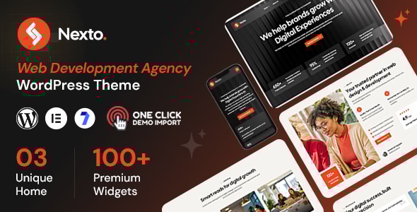 Nexto - Web Development Agency WordPress Theme