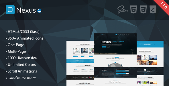 Nexus - MultiOne-Page Business Drupal 7.6 Theme