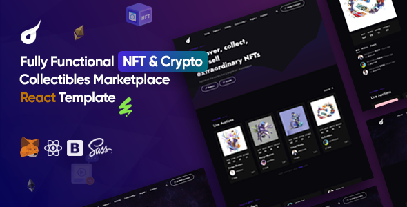 NFT Marketplace React Template - Netstorm