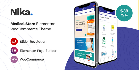 Nika 1.2.15 - Medical Elementor WooCommerce Theme
