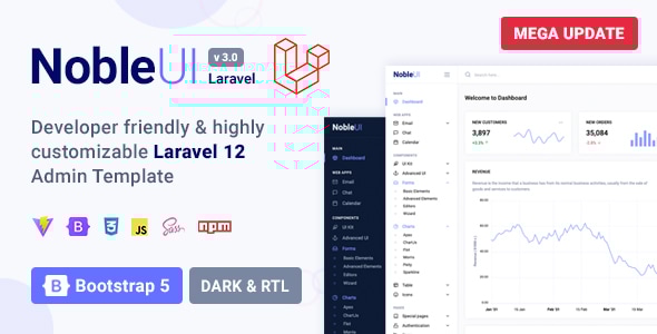 NobleUI - Laravel Admin Template
