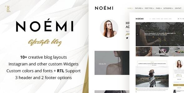 Noemi 1.4.0 - Lifestyle & Fashion Blog WordPress Theme