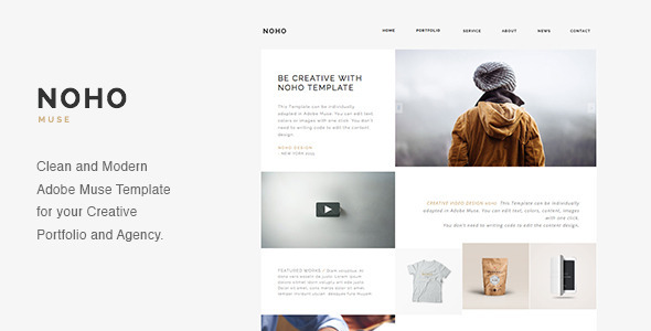 NOHO 1.5 - Creative Agency Portfolio Muse Template
