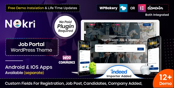 Nokri 6.8 - Job Board WordPress Theme