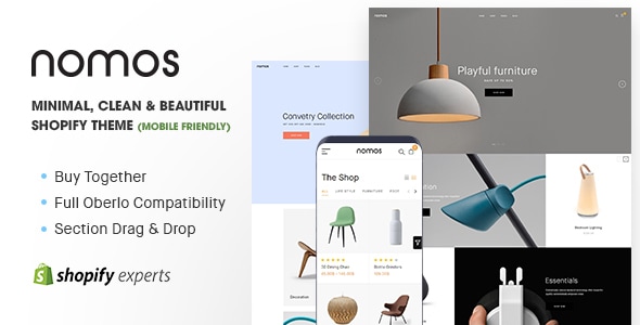 Nomos - Minimal Clean & Beautiful Shopify Theme (Mobile Friendly)