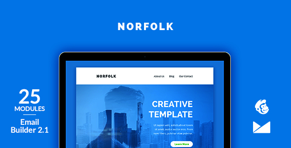 Norfolk Email Template  Online Emailbuilder 2.1