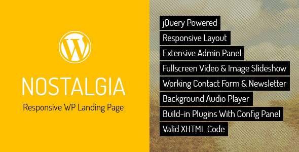 Nostalgia 16.02.2021 - WordPress Landing Page