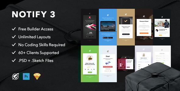 Notify3 - Notification Email  Themebuilder Access