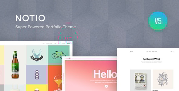 Notio 5.6.8 Creative Portfolio WordPress Theme