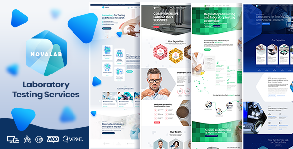 NovaLab 4 - Science Research & Laboratory WordPress Theme