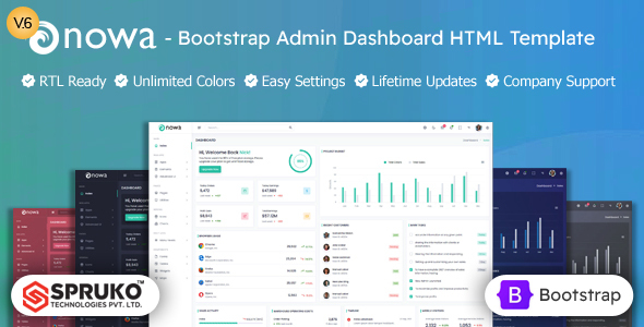 Nowa  HTML Bootstrap Admin Dashboard Template