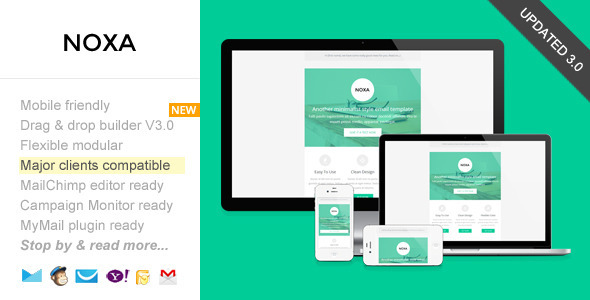 Noxa 3.0 - Responsive Email with Template Builder