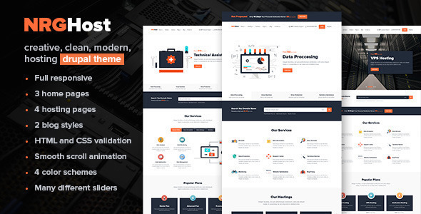 NRGHost - Hosting Tech & Service Provider Theme