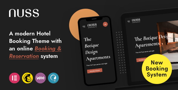 Nuss 1.3.8 - Hotel Booking WordPress