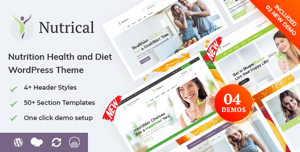 Nutrical 3.2 - Health and Diet WordPress Theme