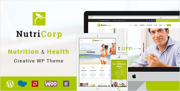 Nutricorp 4.1 - Nutrition & Health Creative WordPress Theme