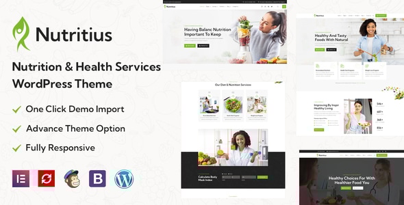 Nutritius 1.5 - Nutrition & Health Services WordPress Theme