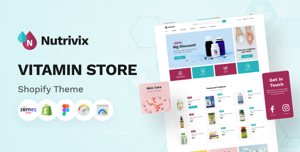 Nutrivix - Shopify Vitamin Store Theme Food Supplements