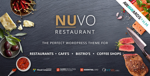 NUVO 6.8 - Cafe & Restaurant WordPress Theme