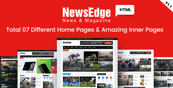 NwsEdge 1.2 - News & Magazine HTML Template