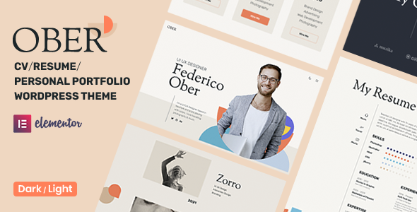 OBER 12.05.2025 - Resume WordPress Theme