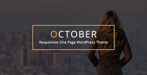 October 2.3 - Responsive One Page WordPress Theme