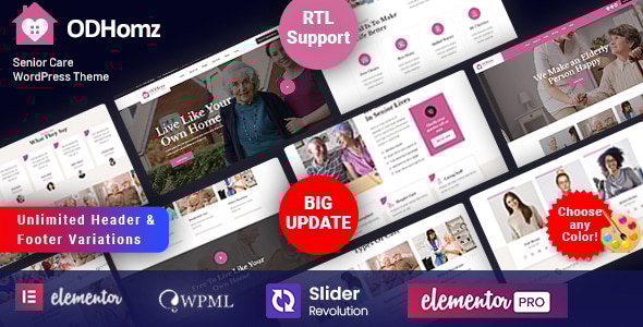 Odhomz 6.0 - Elderly WordPress Theme