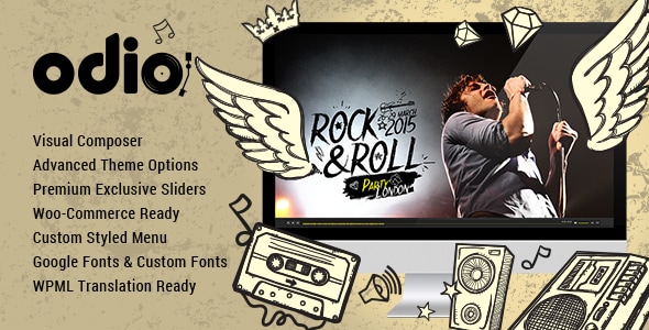 Odio 6.3 - Music WP Theme For Bands Clubs and Musicians