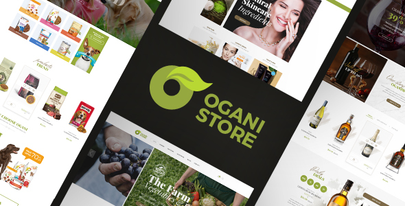Ogani - Organic Food Pet Alcohol Cosmetics Opencart 2.3 & 3.x Theme