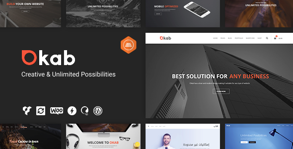 Okab 5.9.0 - Responsive Multi-Purpose WordPress Theme  RTL