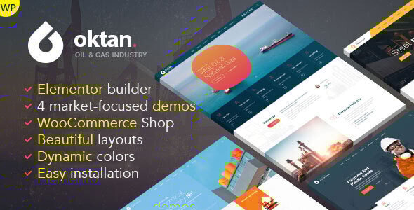 Oktan  Oil & Gas Industry WordPress Theme