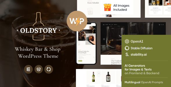 OldStory 2.23 - Whisky Bar  Pub  Restaurant WordPress Theme