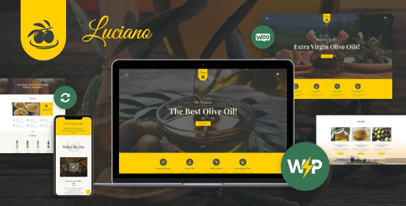 OliveOil 1.5.12 - Oil Farm & Vinegars WordPress Theme