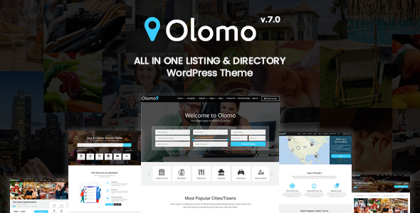 Olomo 2.0 - All In One Listings & Directory WordPress Theme