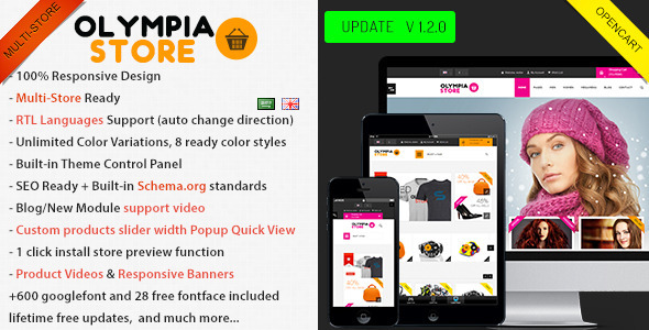 Olympia 1.2.0 - Multi-Purpose Opencart Theme