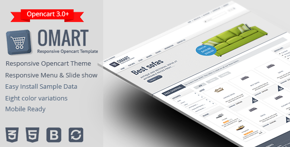 Omart 3.0.3.6 - Mobile ready Opencart theme
